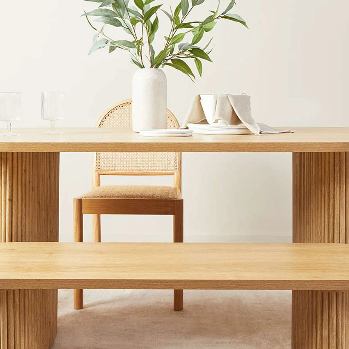 Amara Six Seater Dining Table - Natural - Image 7