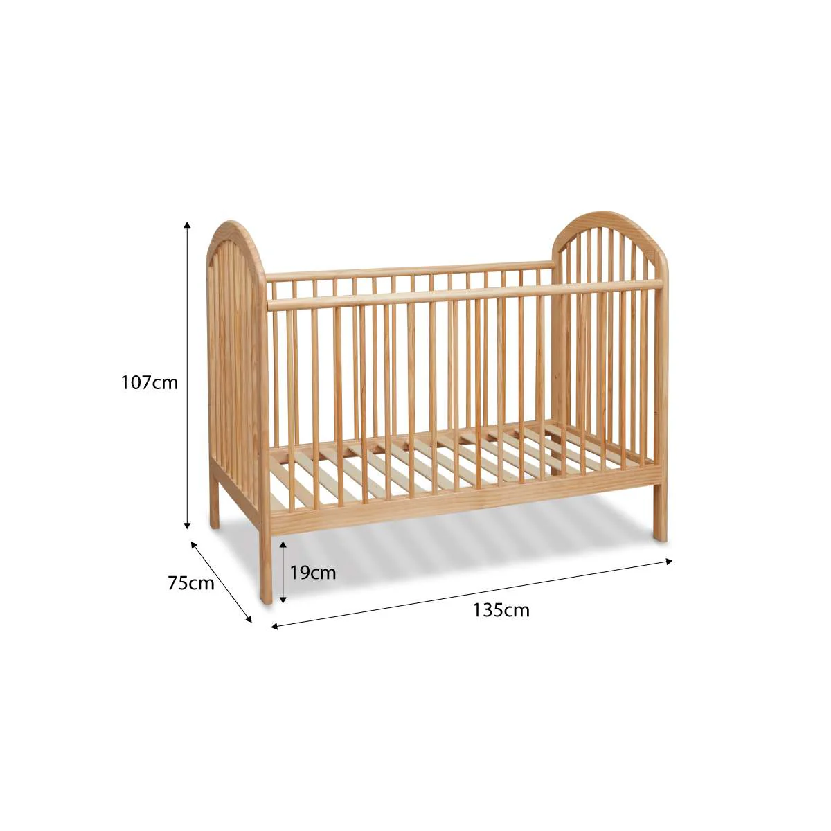 Archie Cot - Natural - Image 12