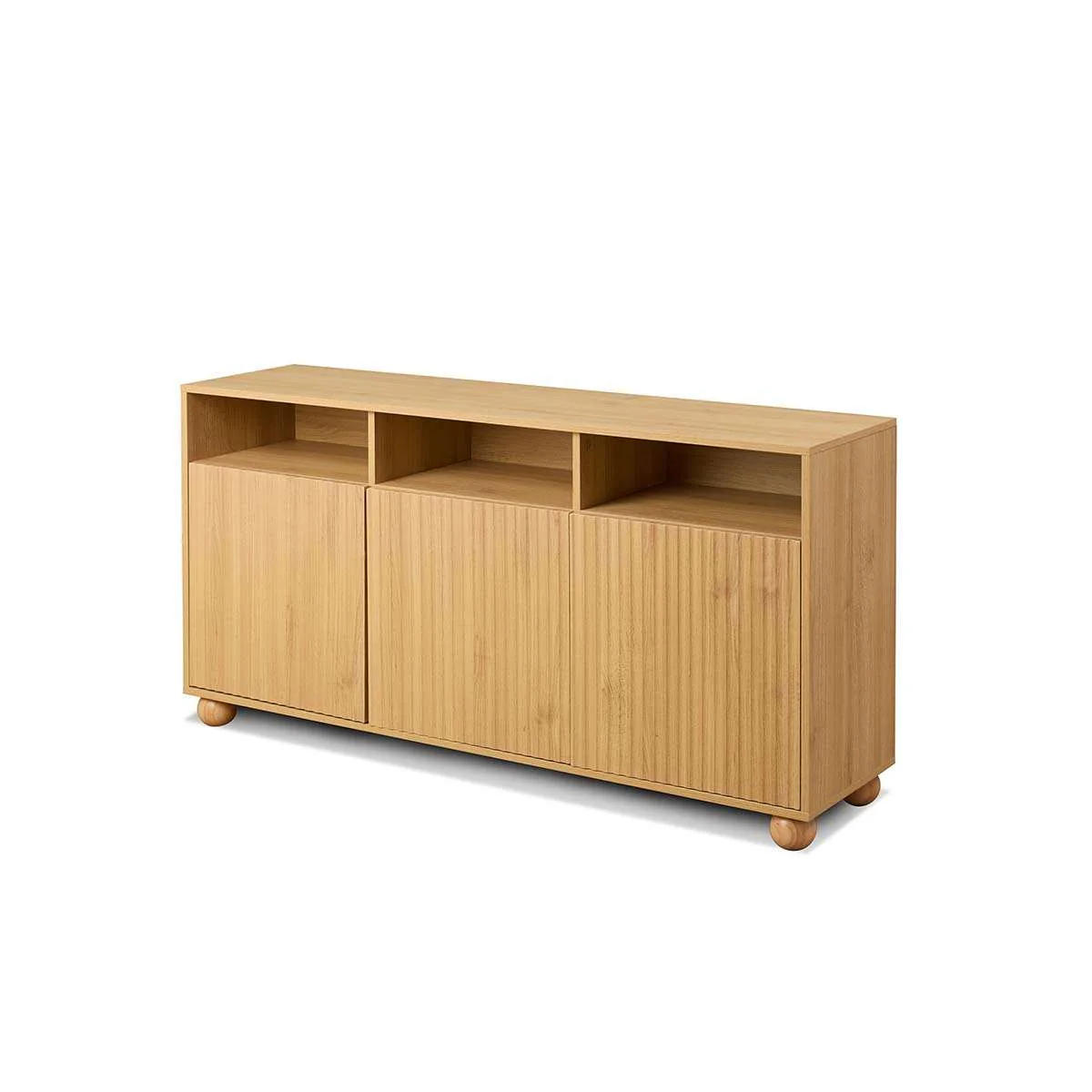 Deven Ball Feet Storage Console Table - Natural - Image 14