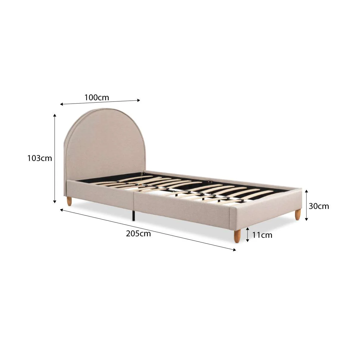 Imogen Single Bed - Natural - Image 9