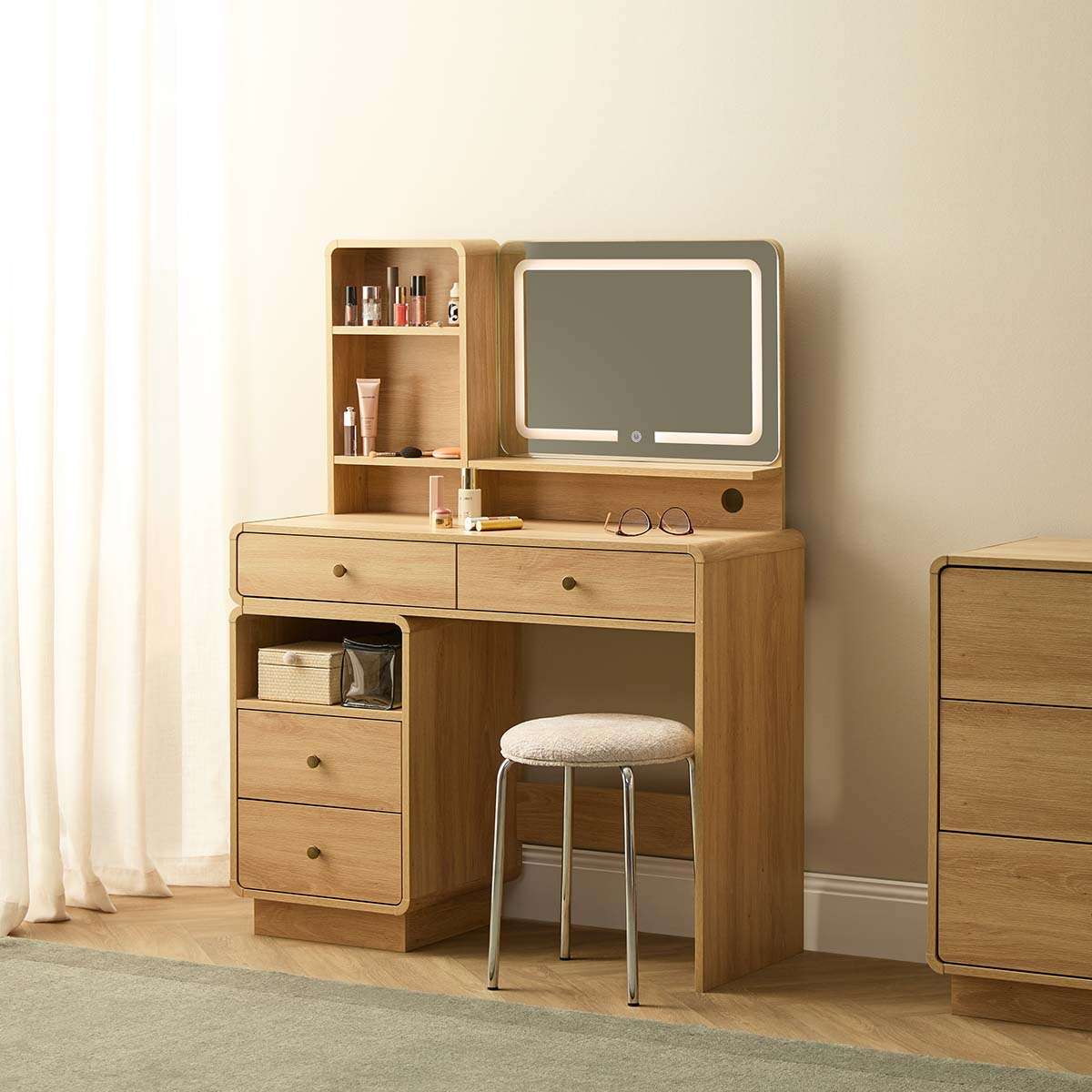 McKenna Make-Up Table - Natural - Image 3