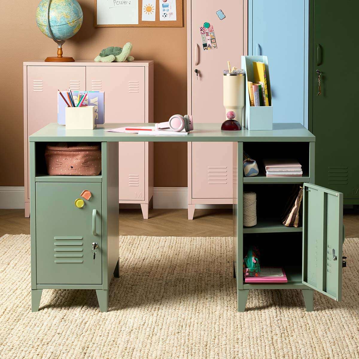 Mocka Original Locker Desk - Large - Sage Green - Image 4