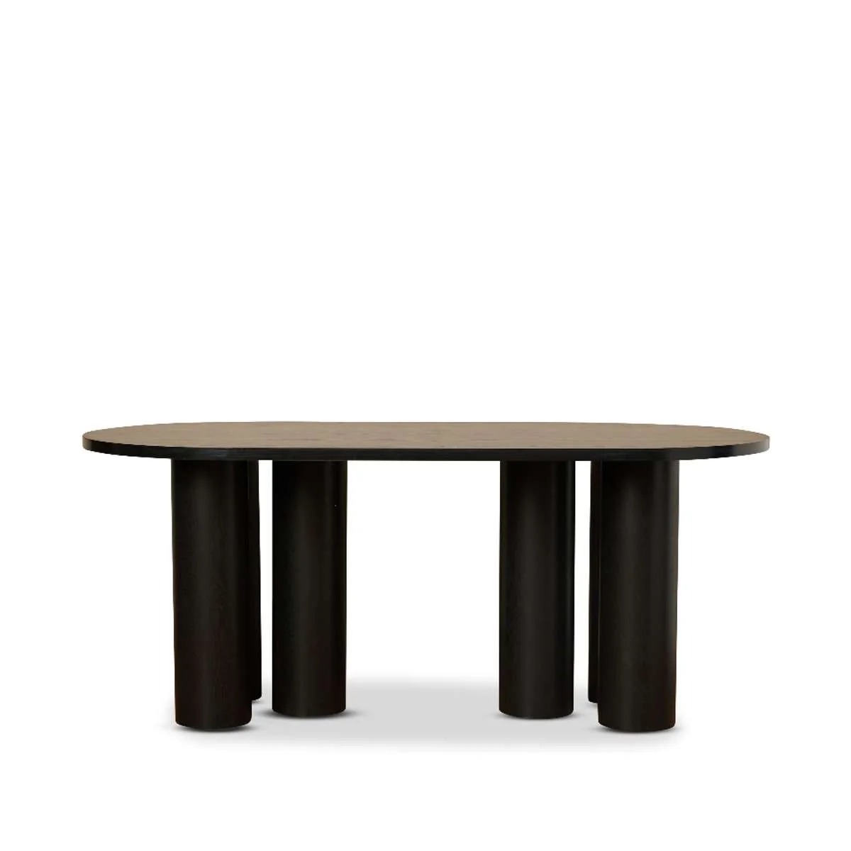 Otis Six Seater Dining Table - Black - Image 7